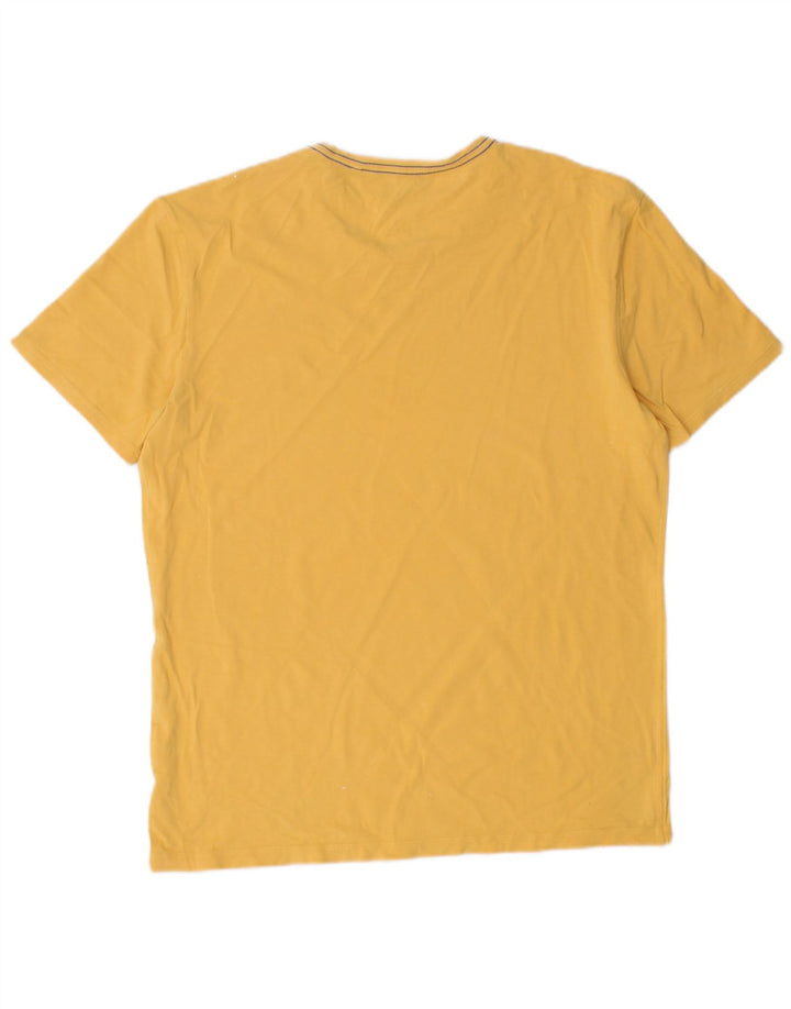Guess Herre Extra Slim Grafisk T-Shirt Top Stor Gul