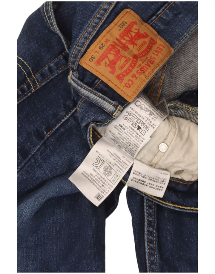 Levi's Womens 502 tilspidsede jeans W29 L30 blå bomuld