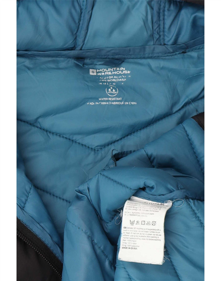 Mountain Warehouse Dame hættepolstret jakke UK 14 Stor marineblå nylon