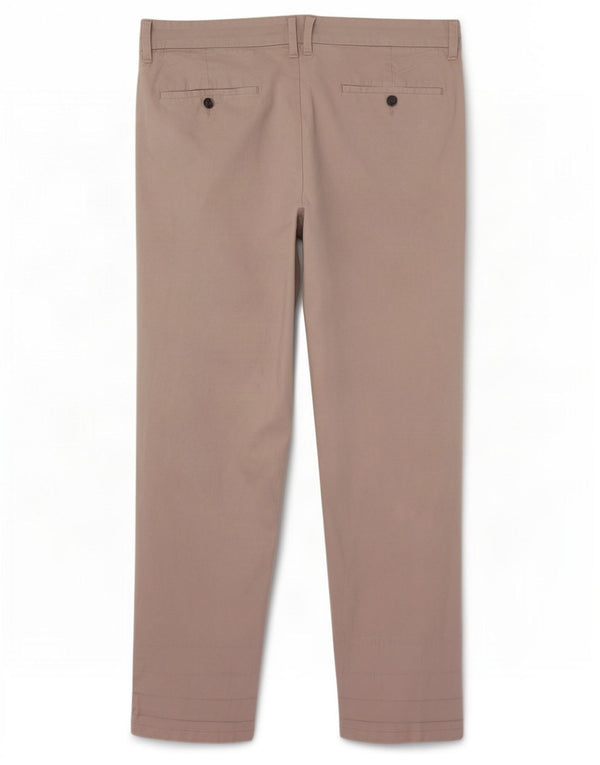 Marks & Spencer Dame Slim Chino Bukser W36 L29 Grå Bomuld