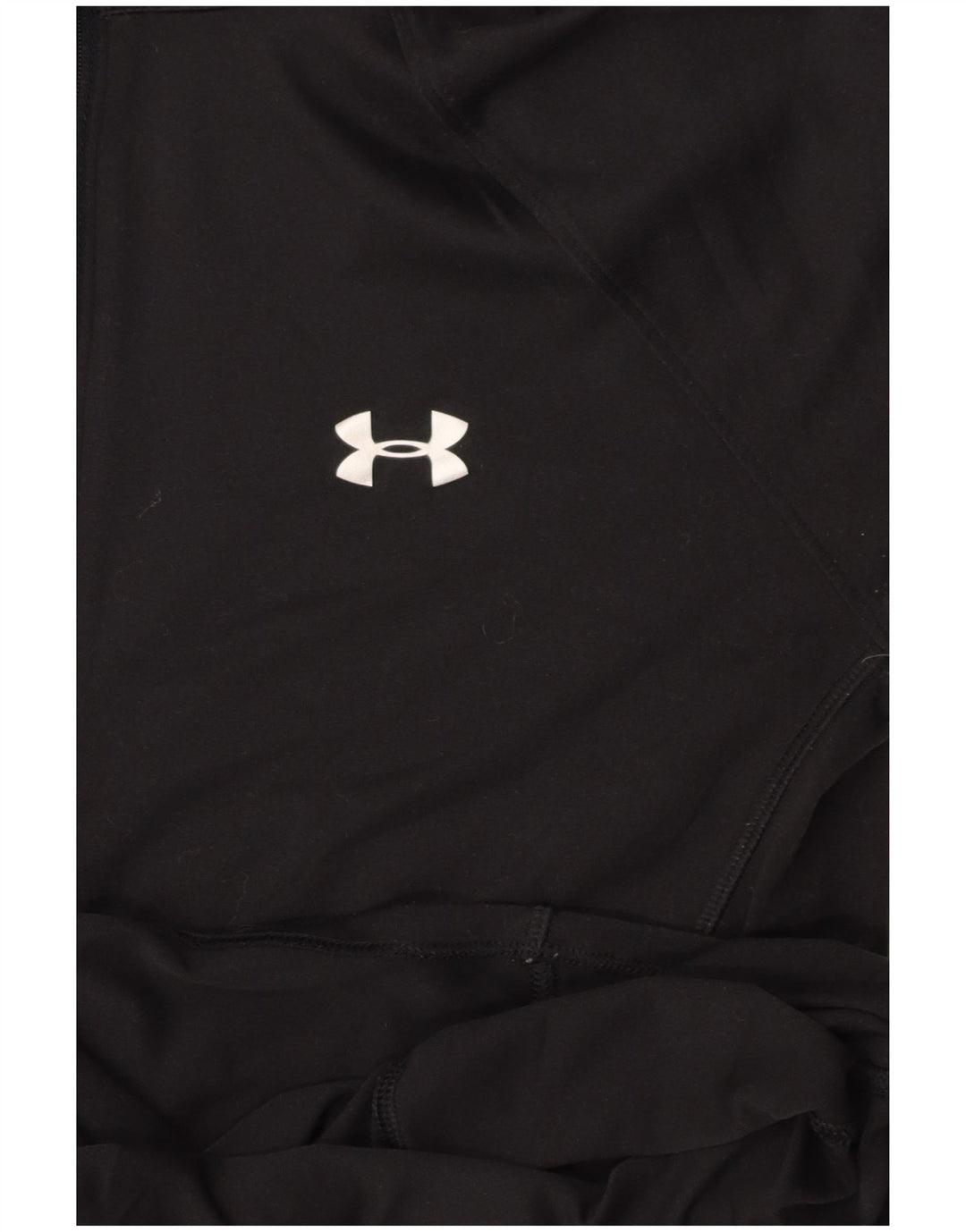 UNDER ARMOR Womens Zip Neck Pullover Træningsdragt Top UK 12 Medium Black