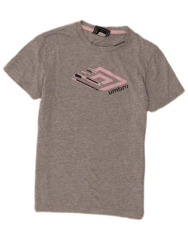 Umbro Piger Grafisk T-Shirt Top 11-12 År Grå Bomuld