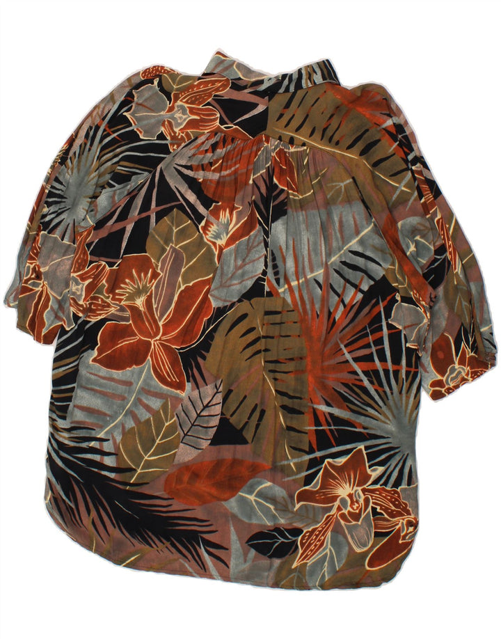 VINTAGE Womens Abstract Pattern Shirt Dress IT 42 Medium Multicoloured Vintage Vintage and Second-Hand Vintage from Messina Hembry 