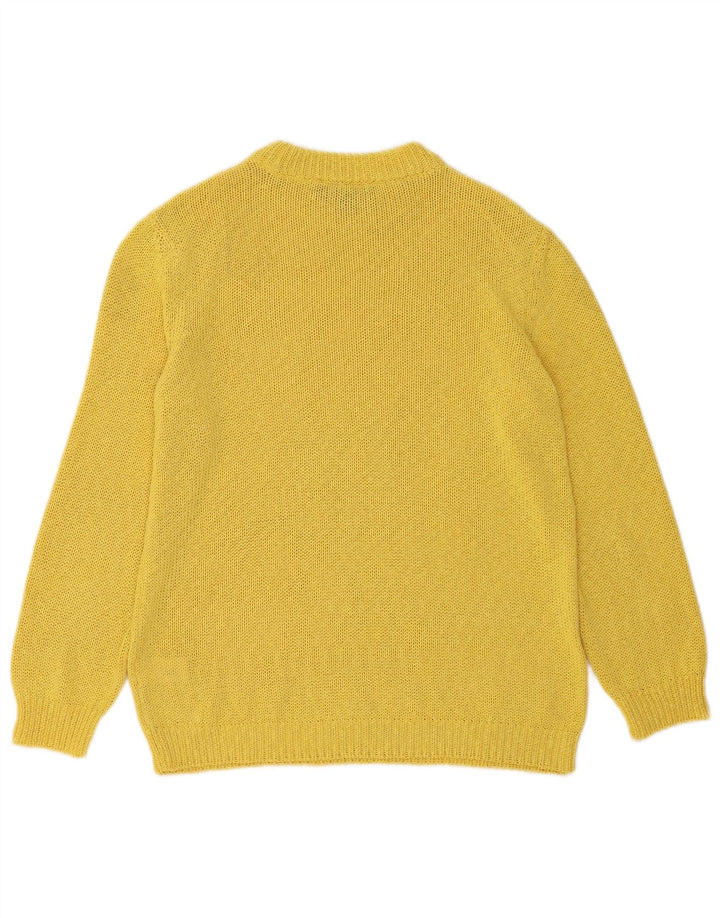 Zara Dame sweater med rund hals DK 14 Medium Gul Polyester
