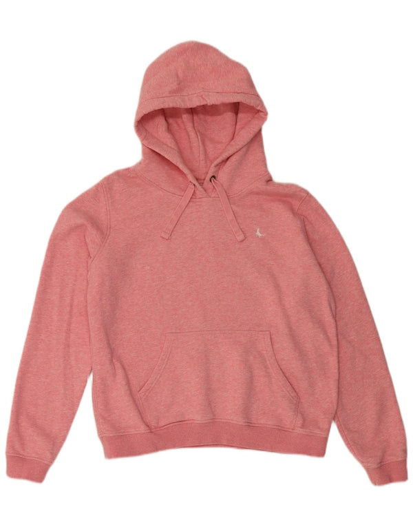 Jack Wills Dame hættetrøje Jumper UK 14 Large Pink Flecked