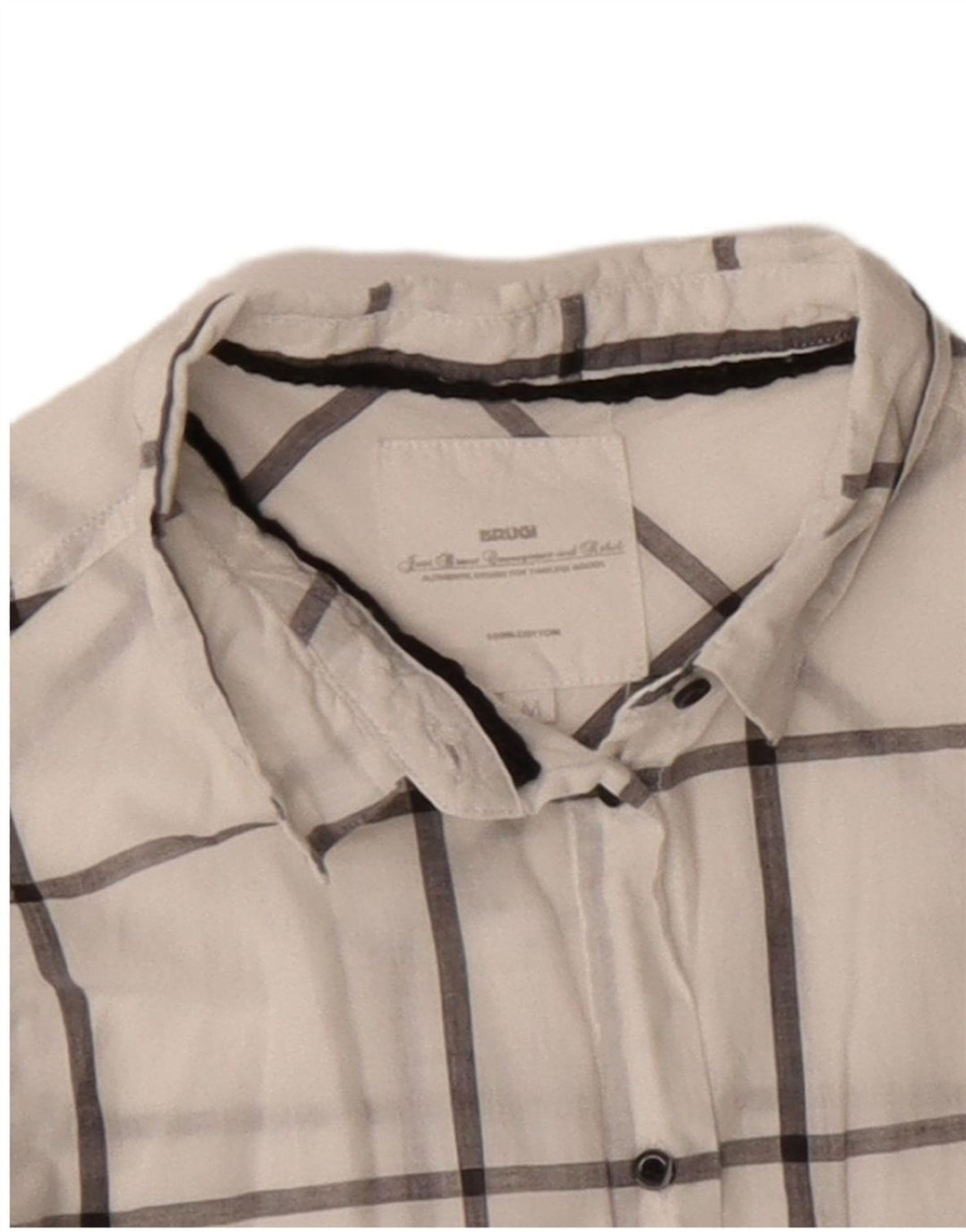 Brugi Dameskjorte UK 14 Medium White Ternet Bomuld