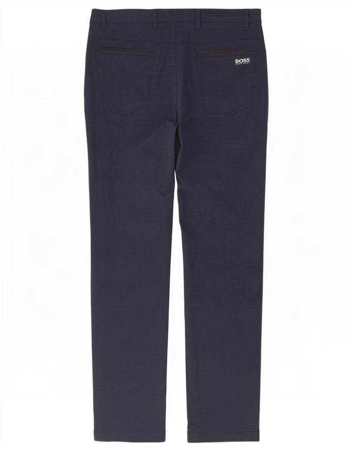 Hugo Boss Herre Slim Chino Bukser W30 L31 Marineblå Polyester