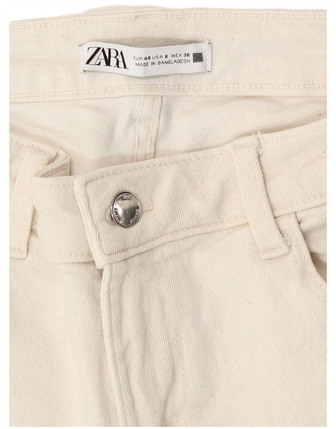Zara Dame Skinny Jeans EU 40 Medium W30 L27 Beige