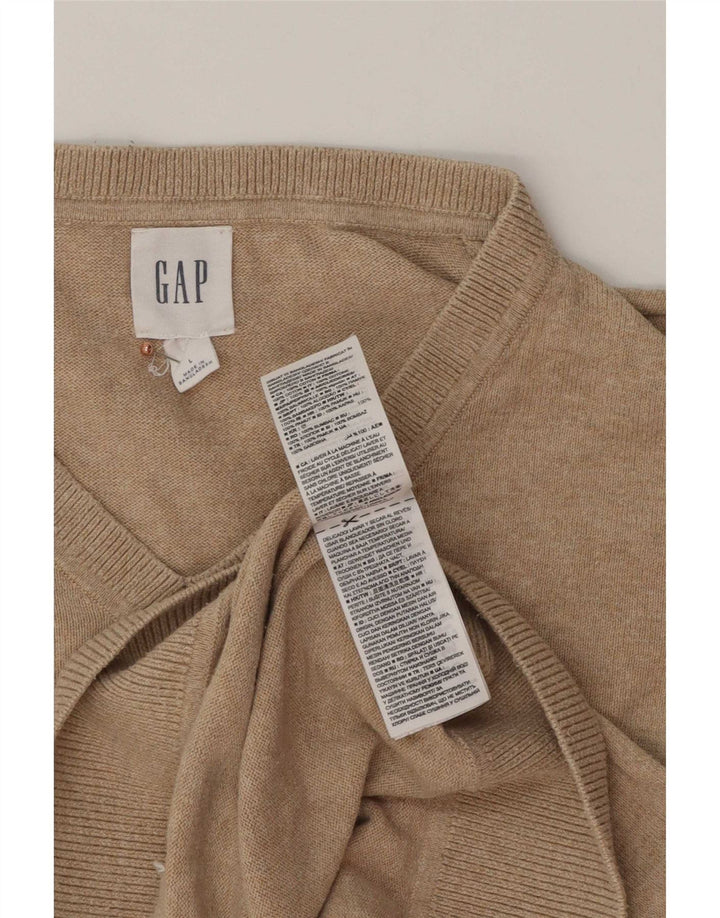 Gap Herre V-hals sweater Stor Beige Bomuld