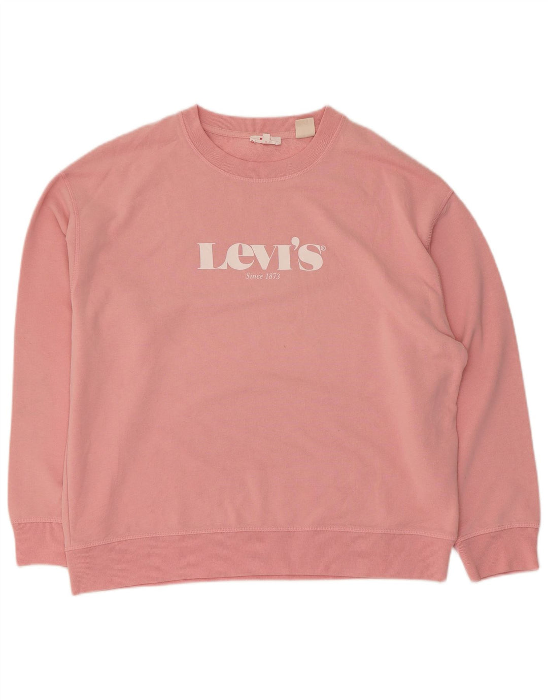 Levi's Dame grafisk sweatshirt Jumper UK 16 Large Pink Bomuld