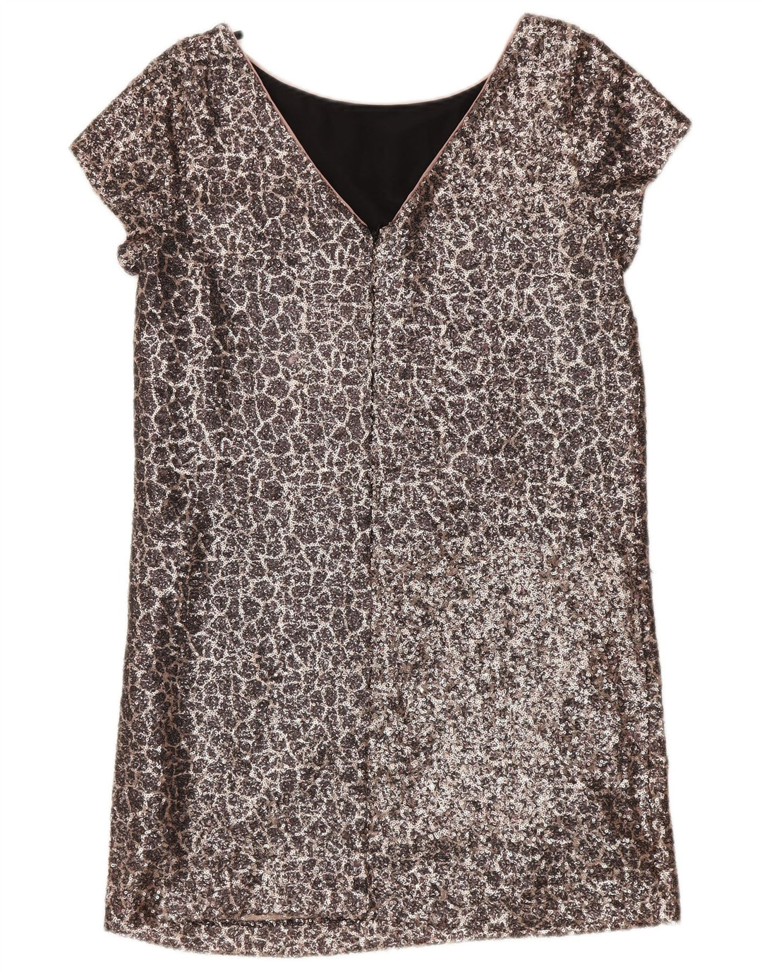 Næste Dame Paillet Shift Dress UK 12 Medium Sølv Nylon