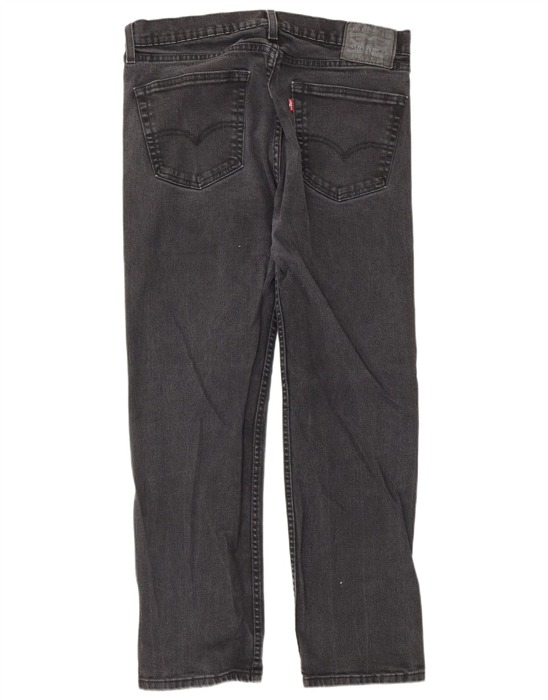 Levi's Herre 505 Straight Jeans W33 L29 Sort Bomuld