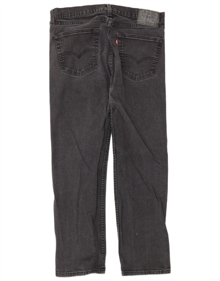 Levi's Herre 505 Straight Jeans W33 L29 Sort Bomuld