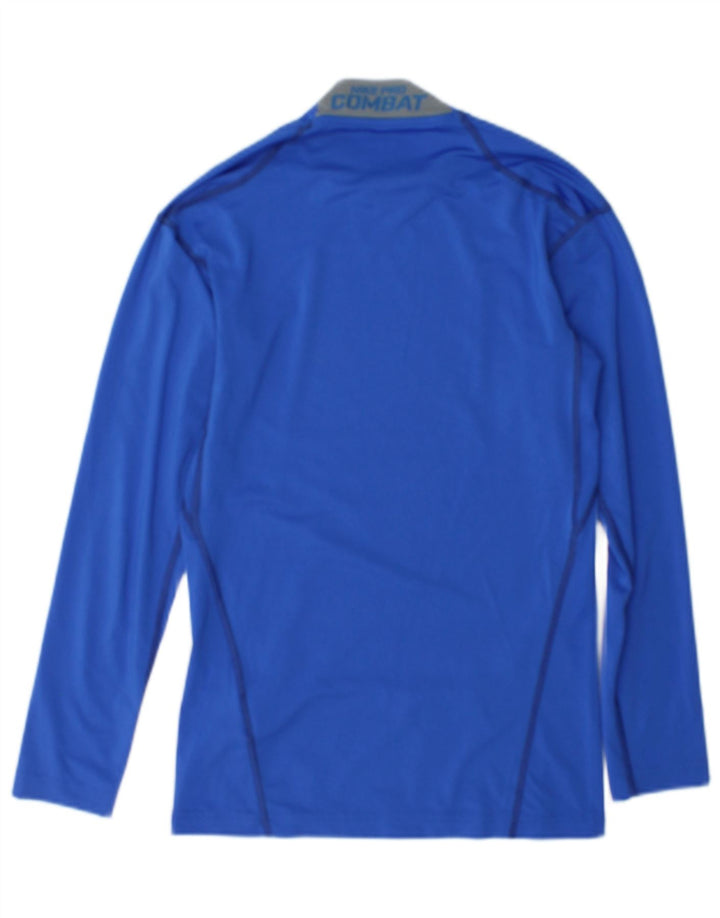Nike Herre Dri Fit Top Langærmet Lille Blå Polyester