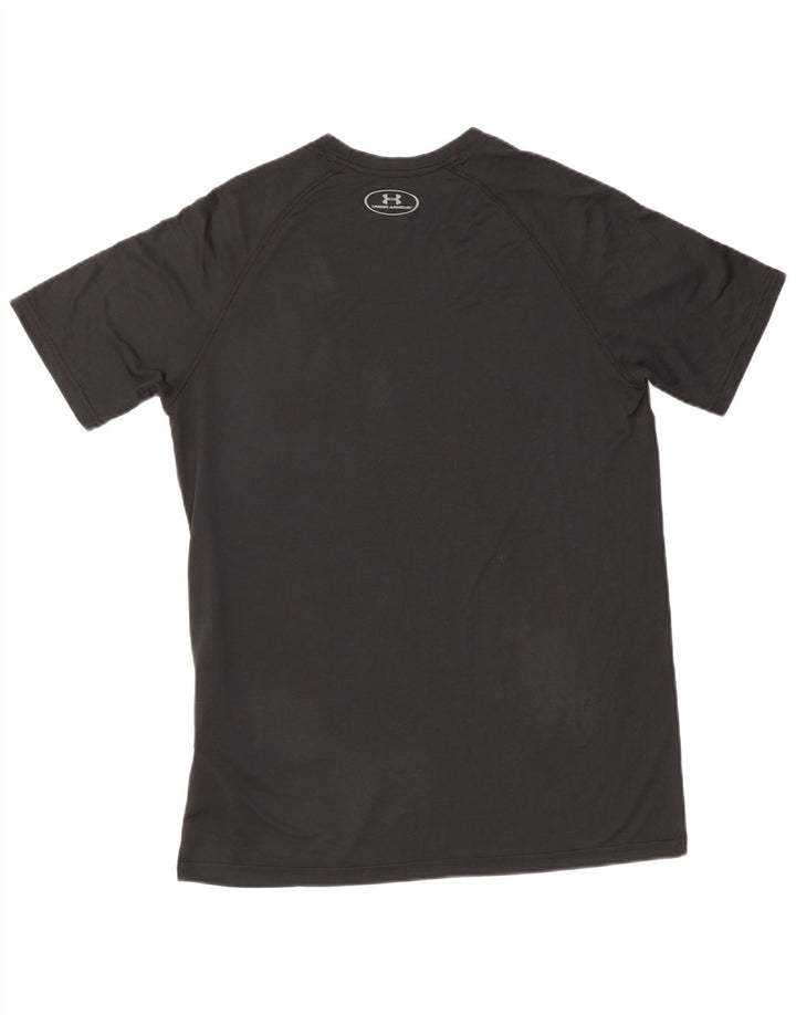 Under Armour Herre Heat Gear Grafisk T-Shirt Top Lille Sort Polyester