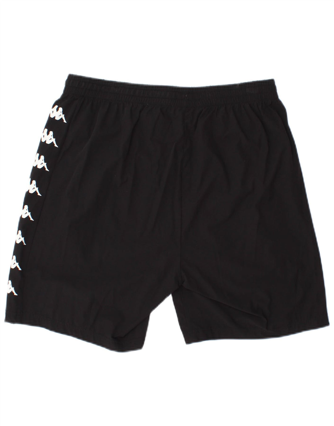 KAPPA Grafiske sportsshorts til mænd, store sorte polyester