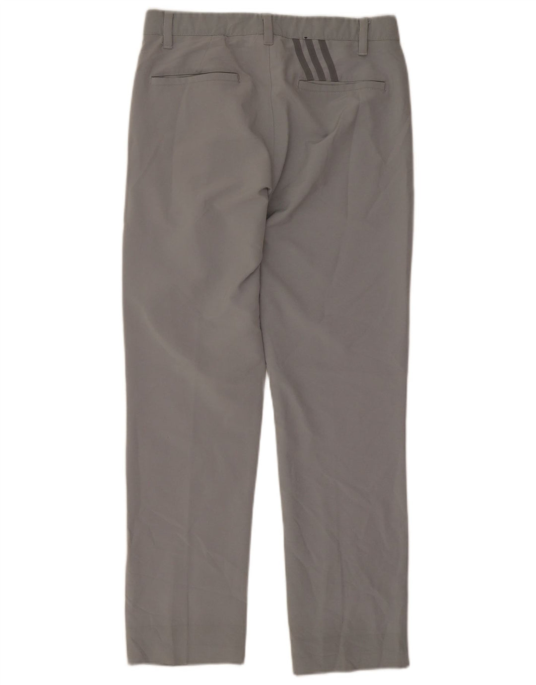 Adidas Straight Chino-bukser til mænd W30 L28 Grå polyester