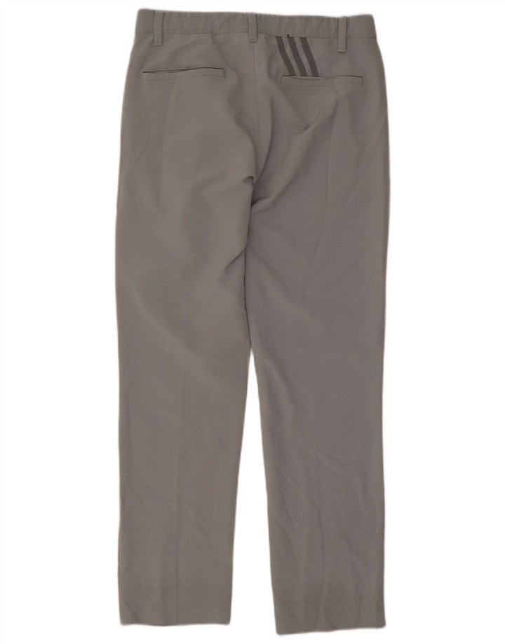 Adidas Straight Chino-bukser til mænd W30 L28 Grå polyester