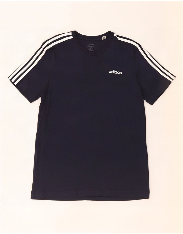 Adidas Herre T-Shirt Top Stor Marineblå