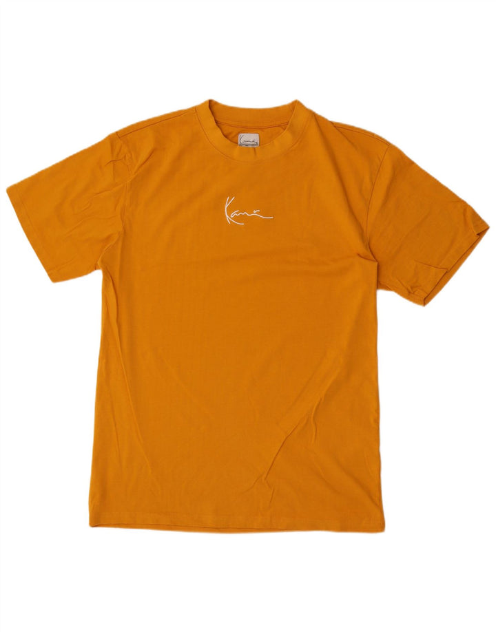 Karl Kani Herre T-Shirt Top Medium Orange Bomuld