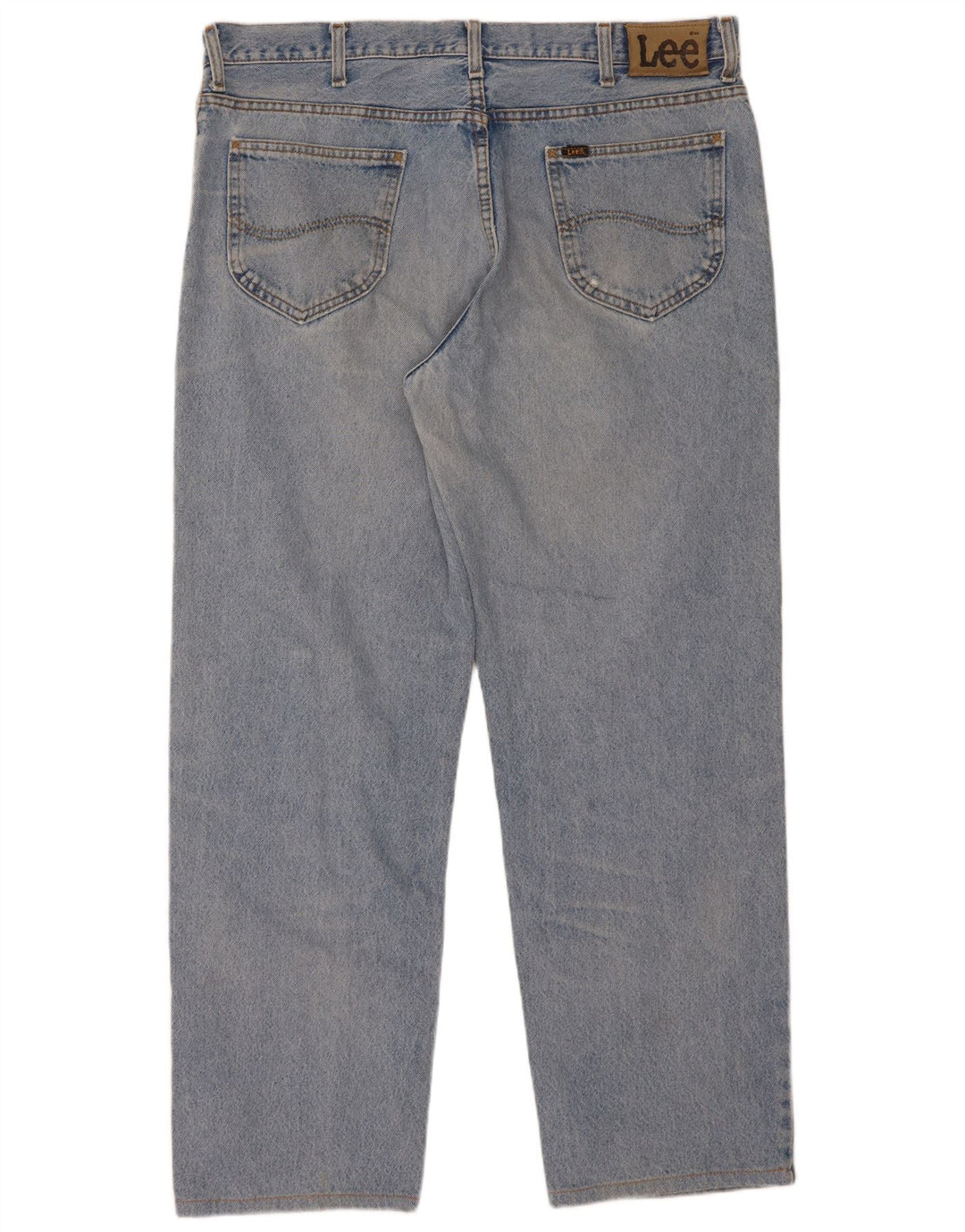 Lee Herre Chicago Straight Jeans W40 L34 Blå Bomuld