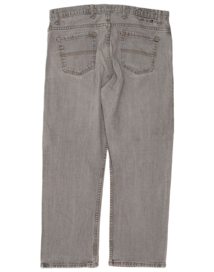 Marks & Spencer Herre Blue Harbor Straight Jeans W38 L29 Grå Bomuld