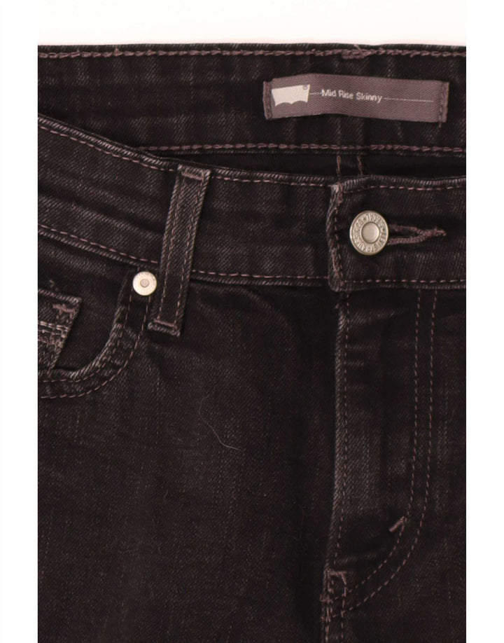 Levi's Dame Mid Rise Skinny Jeans W30 L30 Sort