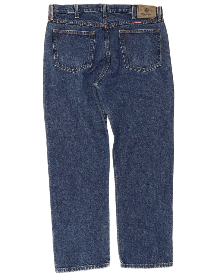 Wrangler Straight Jeans til mænd W36 L30 blå bomuld