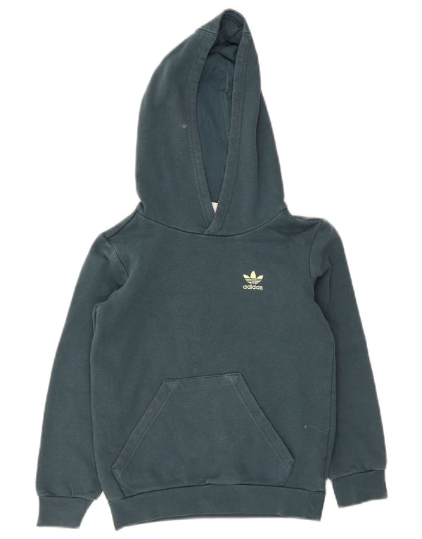 Adidas Regular Fit hættetrøje til drenge 7-8 år Grøn bomuld