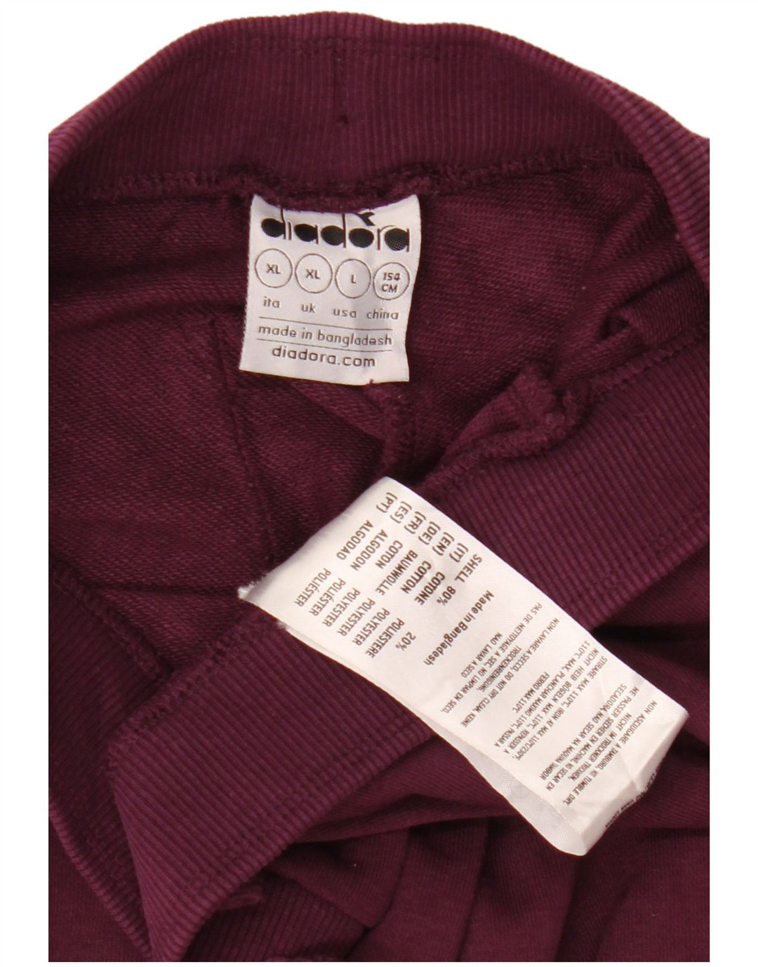 DIADORA Træningsdragt til kvinder Joggers UK 18 XL Lilla Camouflage