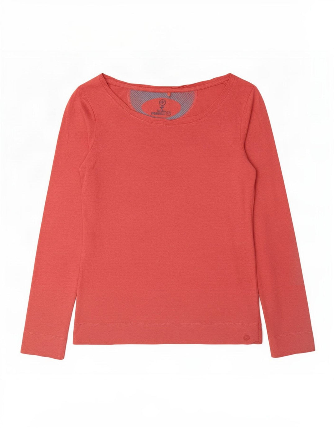 Fat Face Dame Top Langærmet UK 12 Medium Rød Flecked Bomuld