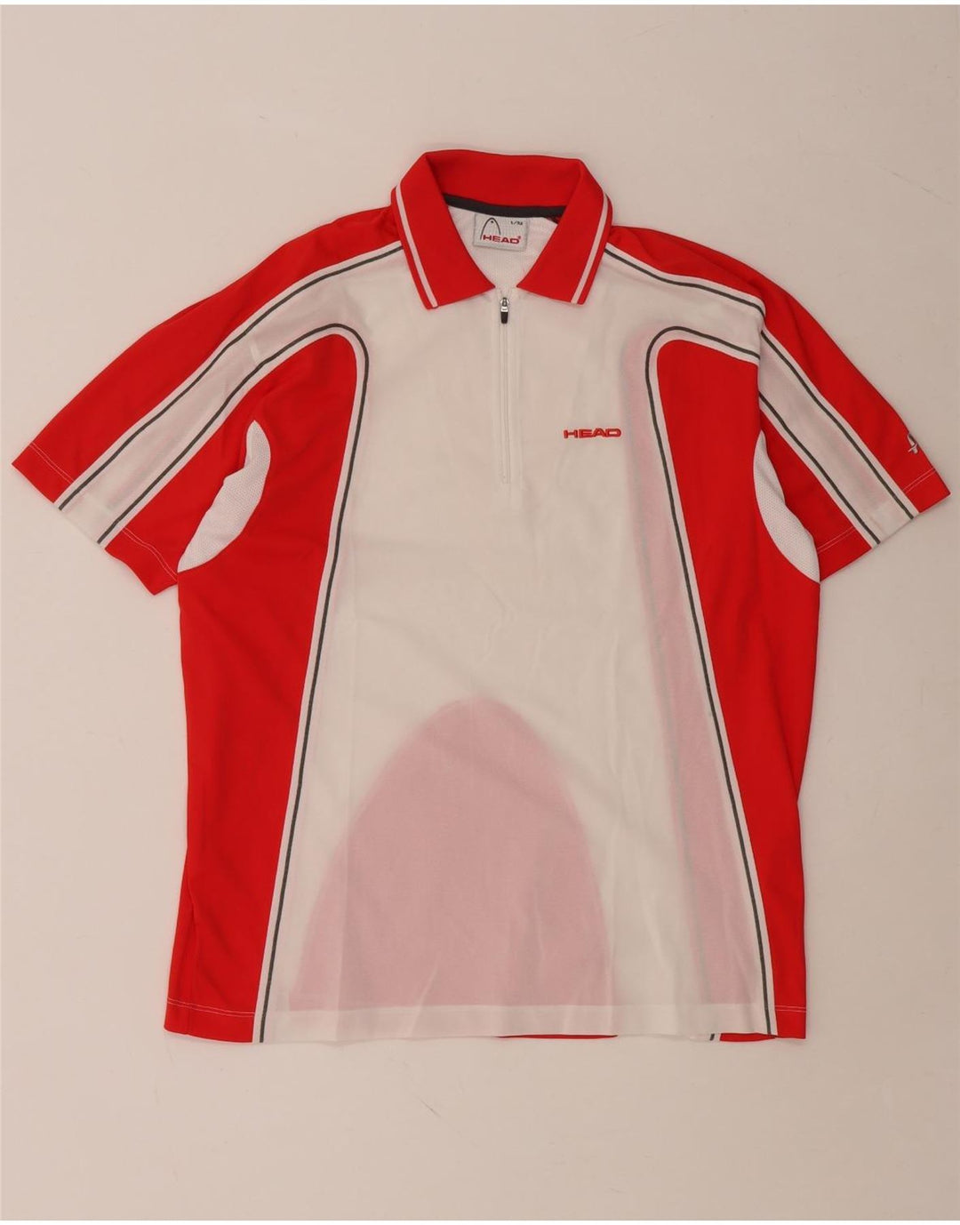 HEAD Poloshirt til mænd IT 52 Stor Rød Colourblock Polyester