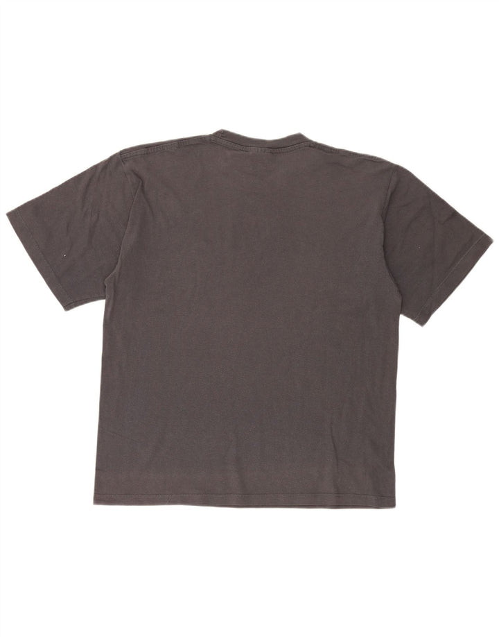 Champion Herre Grafisk T-Shirt Top Stor Grå Bomuld