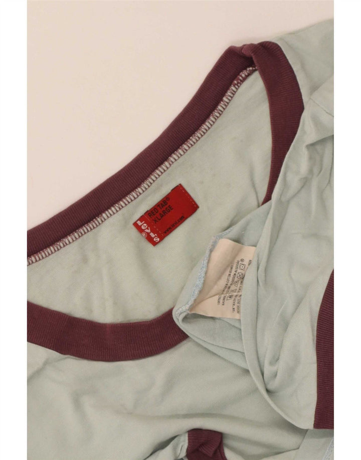 Levi's Herre grafisk T-shirt top XL blå bomuld
