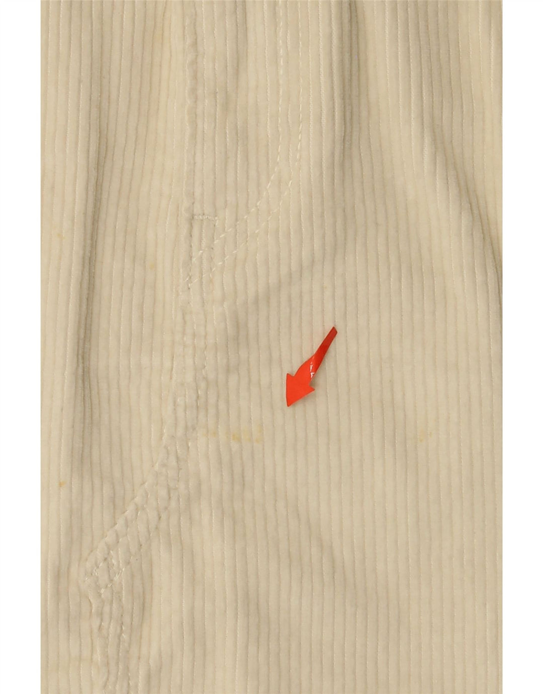 LEVI'S Dame 501 Mini Corduroy nederdel W28 Medium Off White Bomuld