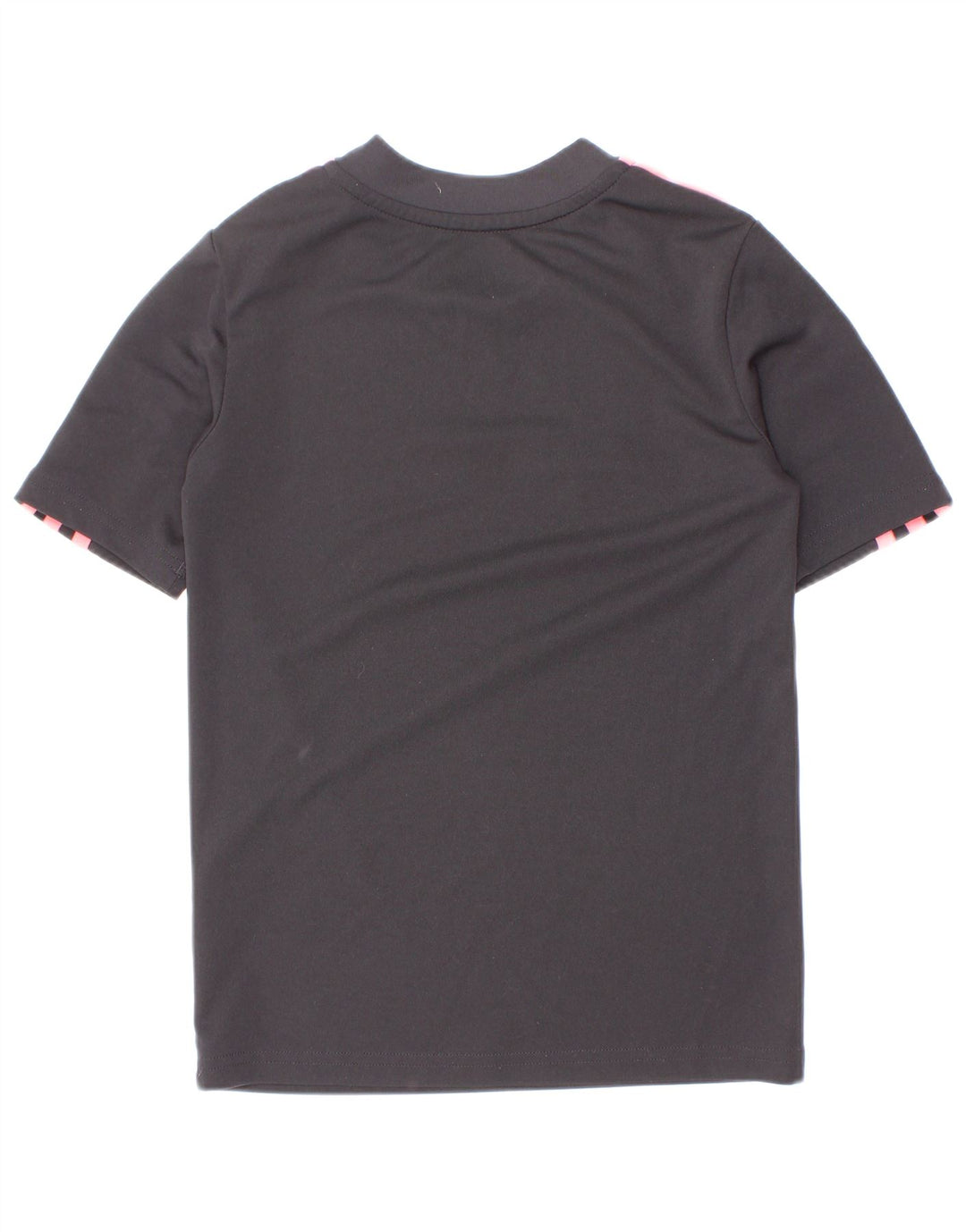 Adidas Girls T-Shirt Top 7-8 år Sort Colourblock Polyester