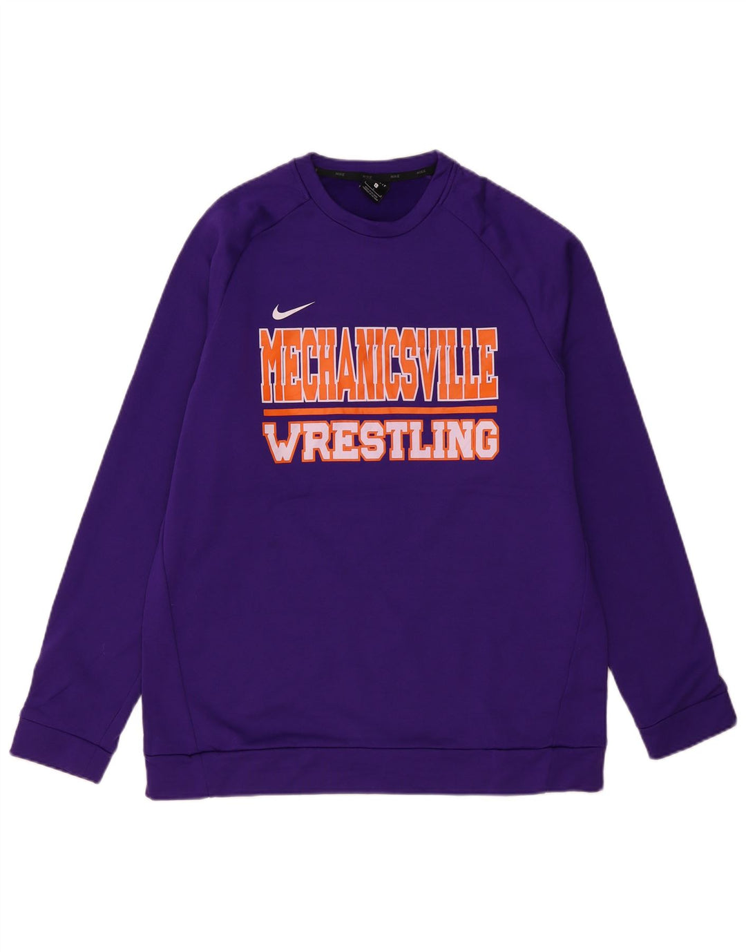 NIKE Herre Menchville Wrestling Grafisk Sweatshirt Jumper Stor Lilla