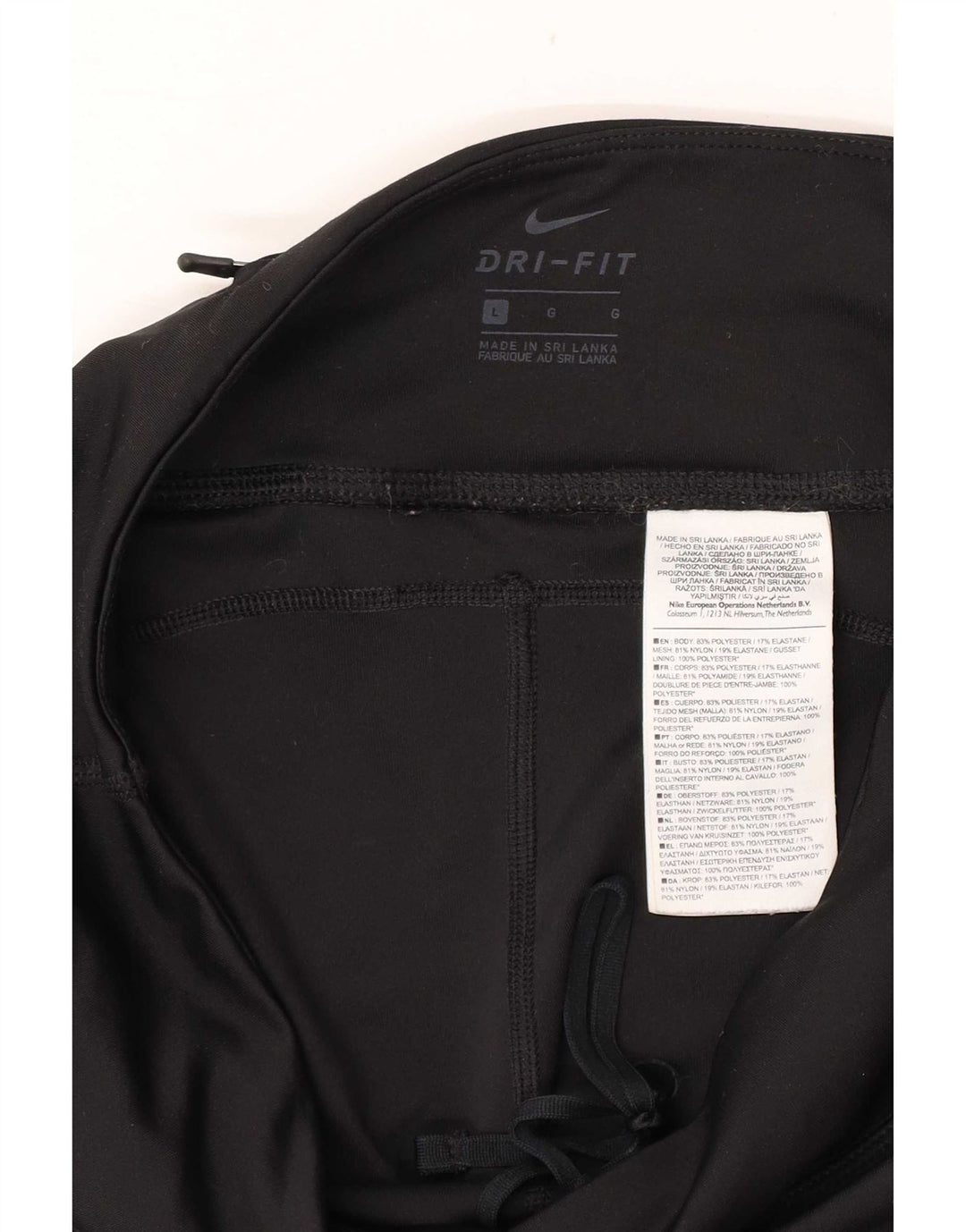 Nike Dame Leggings UK 16 Large Sort Polyester