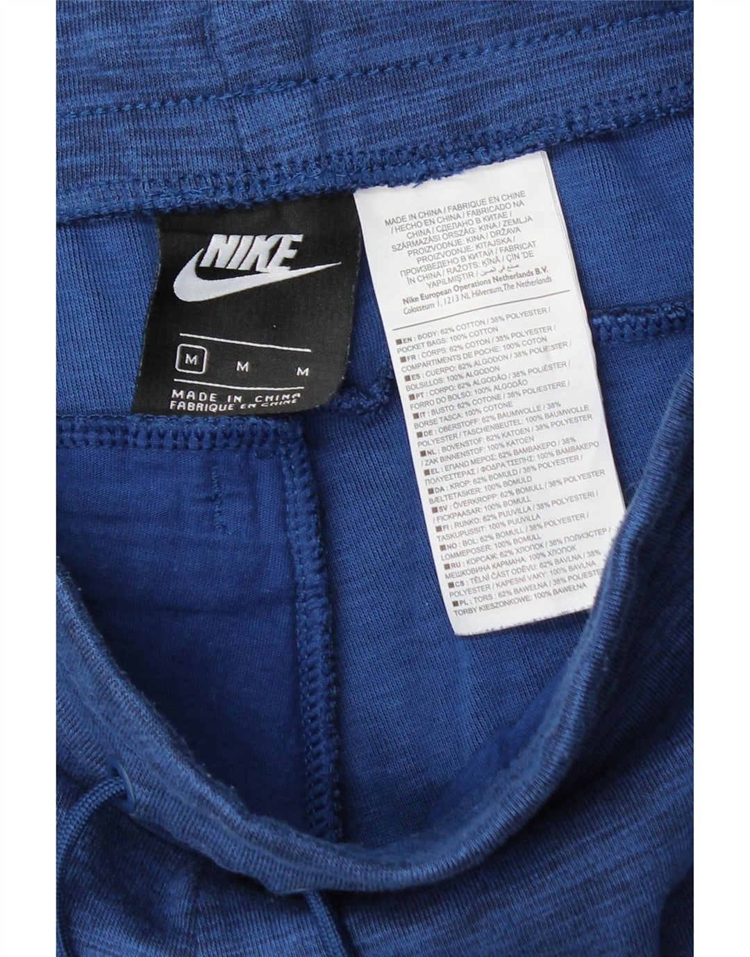 NIKE Træningsdragt til mænd Joggers Medium Blue Flecked Bomuld