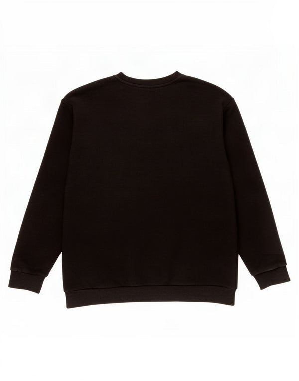 Fila Herre grafisk sweatshirt Jumper Stor sort Colourblock Bomuld