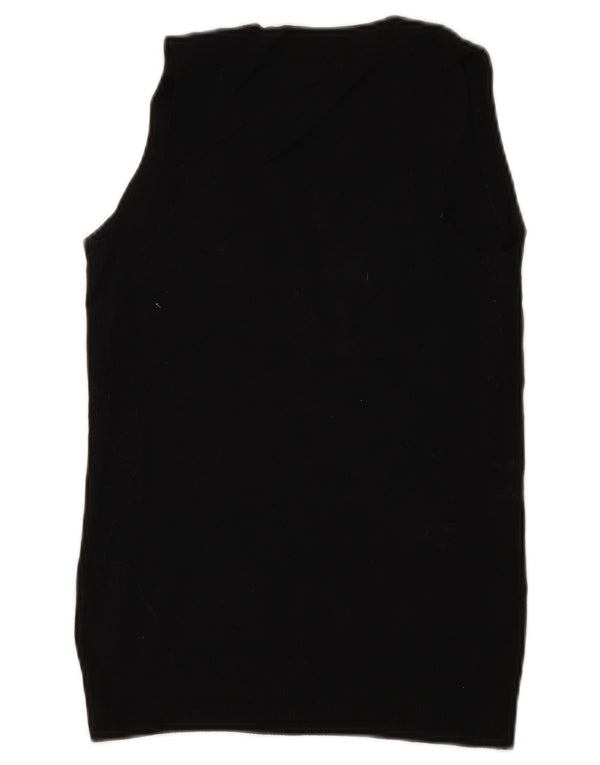 Zara Dame Vest Tank Top UK 10 Lille Sort