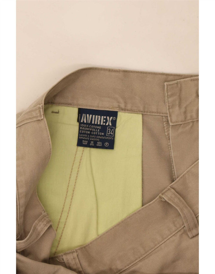 Avirex Straight Cargo Bukser til mænd W34 L32 Beige Bomuld