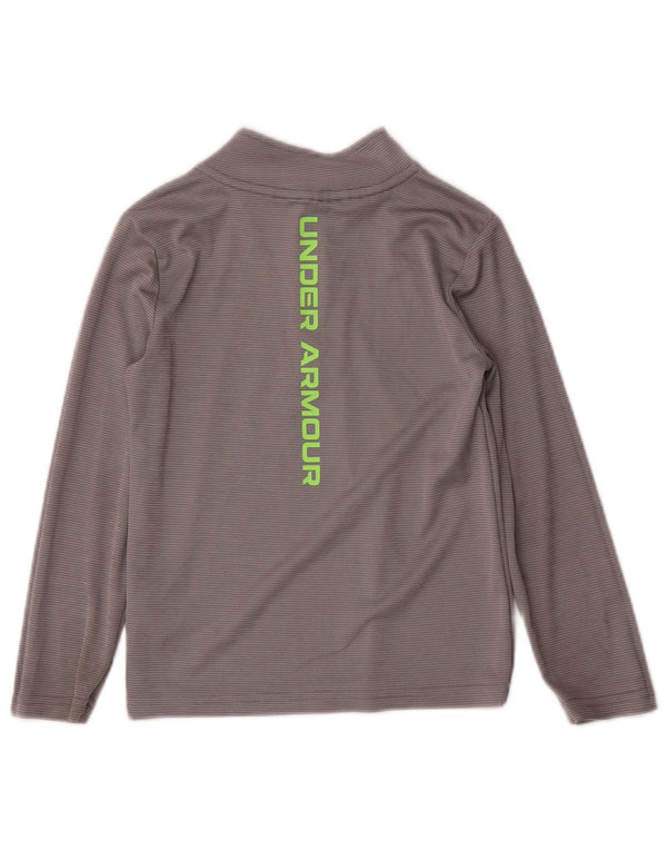 Under Armour Boys Grafisk Pullover Træningsdragt Top 5-6 år Gråstribet