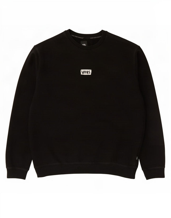 Vans Herre Grafisk Sweatshirt Jumper 2XL Sort Bomuld