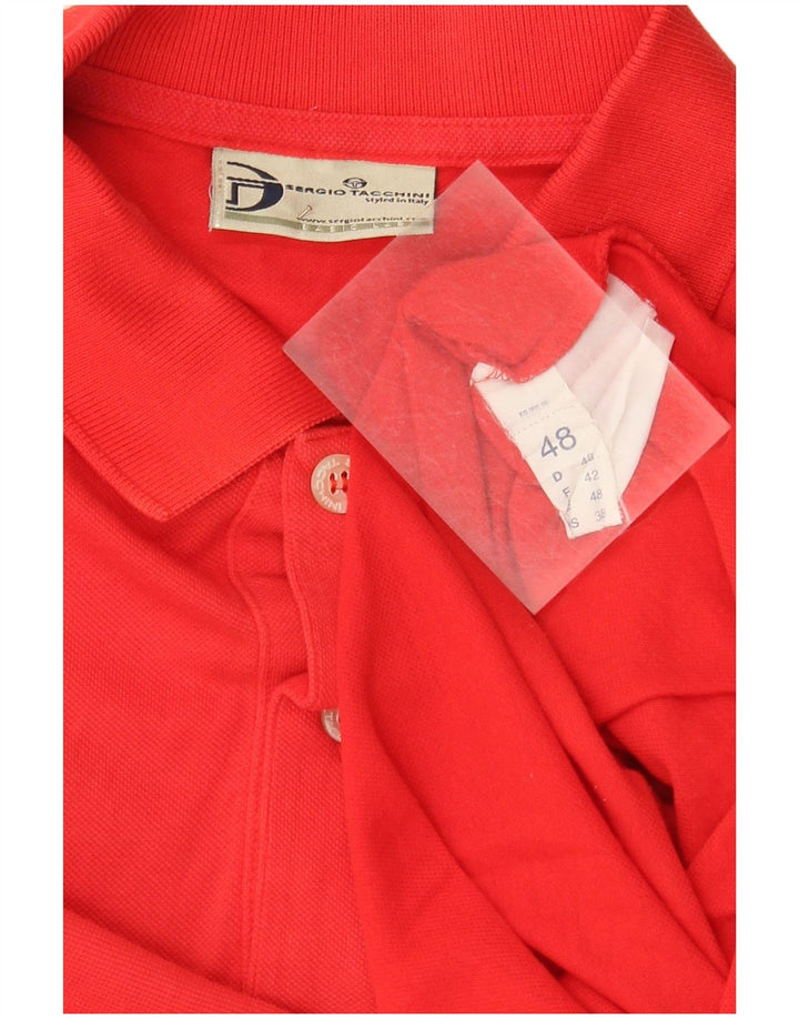 Sergio Tacchini Poloskjorte til mænd IT 48 Medium Rød