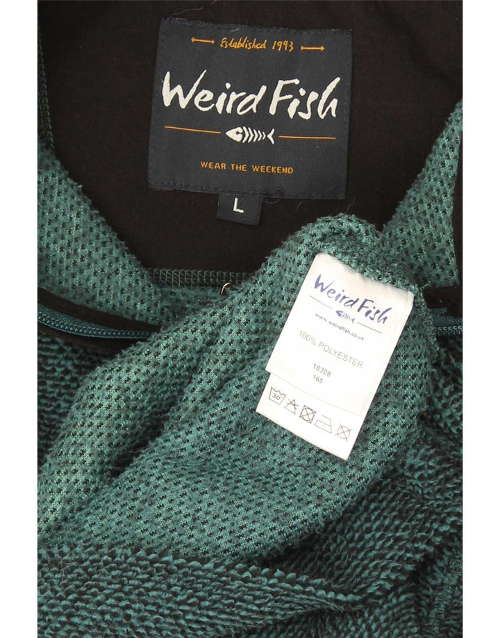 Weird Fish Herre Fleecejakke UK 40 Large Green Polyester