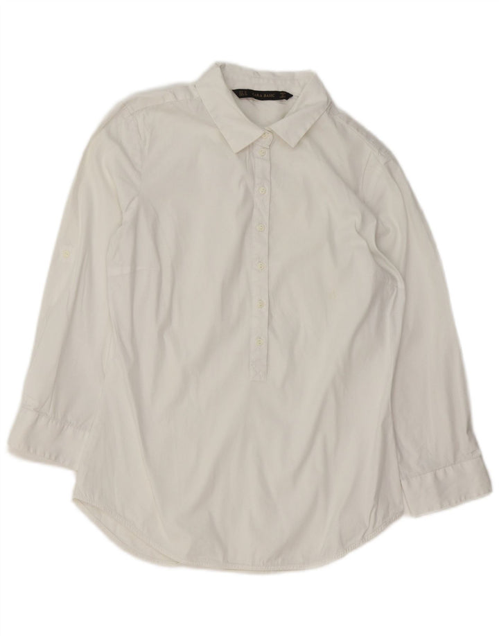 Zara dametrøje med 3/4 ærmer UK 12 Medium White