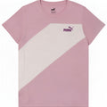 Puma T-Shirt Top UK 12 Medium Pink Colourblock