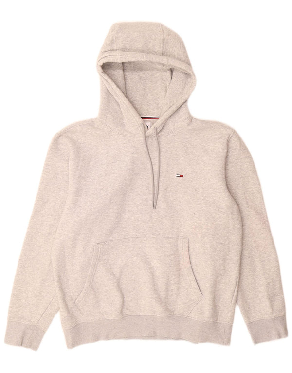 Tommy Hilfiger Herre hættetrøje XL Grå Flecked Bomuld