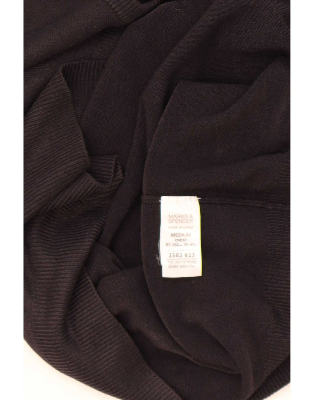 Marks & Spencer Herre Blue Harbor V-hals sweater Medium Navy